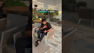 When you apply job from company email 🤦🏻‍♂️dubai funnyvideo funny kerala comedyvideo [upl. by Glynnis]