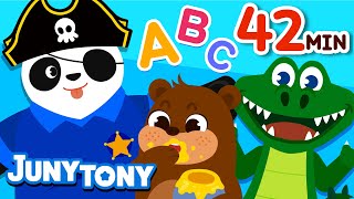 ABC Alphabet Songs  Phonics Songs for Kids  Kindergarten Song  JunyTony [upl. by Amero]