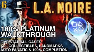 LA Noire  Part 6  100 Platinum Walkthrough  With DLC PS5 4K60FPS [upl. by Yma]