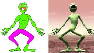 Dame Tu Casita Song Funny Drawing Meme  Ei Chombo  Alien Dance Drawing Meme [upl. by Ailis411]