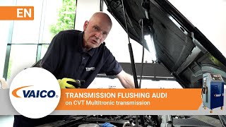 Transmission flush Audi Multitronic  VAICO EXPERTKITS V103231XXL for CVT transmission [upl. by Aihsyt192]