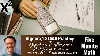 Algebra 1 STAAR Practice Graphing Functions and Identifying Features A3C  22 [upl. by Sum]