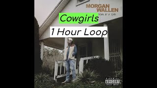 Morgan Wallen  Cowgirls 1 Hour [upl. by Ydnerb]