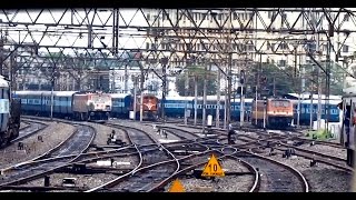 Epic PENTA parallel action departing from HOWRAH  Indian Railways [upl. by Curzon672]