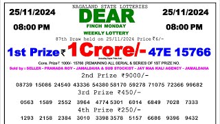 Lottery Sambad Result 0800pm 251124 Night Result [upl. by Ohcamac779]