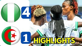 NIGERIA vs ALGERIA 41 INTERNATIONAL FRIENDLY MATCH  GOALS amp HIGHLIGHTS [upl. by Ytsirk]