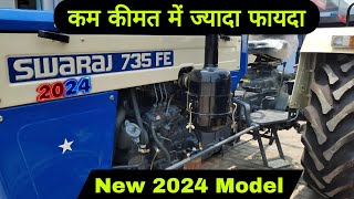 Swaraj 735 fe 2024 model price and full review in Hindi [upl. by Siurtemed]