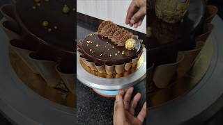 chocolate cake 😍 decoration ideas bestchocolatecake shorts youtubeshorts viralvideo shortfeed [upl. by Tresa]