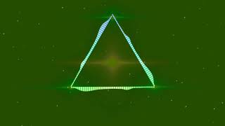 Green screen triangle shape music spectrum Chroma key triangle shape audio spectrum [upl. by Htide]