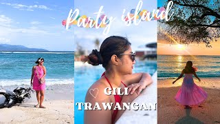 Travelling to best party Island of Bali  Gili T  travelwithd [upl. by Hartzel304]