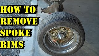 Update 3  How to Remove Spoke Rims from Car  Aftermarket Wheels [upl. by Anialeh]