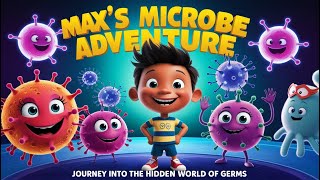 Max’s Microbe Adventure Journey into the Hidden World of Germs Hygiene for Kids Science Stories [upl. by Patrizia437]