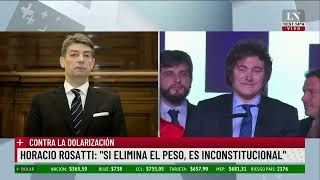 Horacio Rosatti quotSi elimina el peso es inconstitucionalquot contra la dolarización [upl. by Rengaw504]