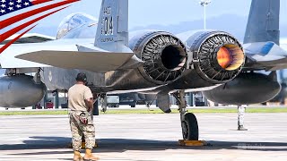 The Engaging Sound of F15 Variable Nozzles in Dynamic Action [upl. by Podvin]