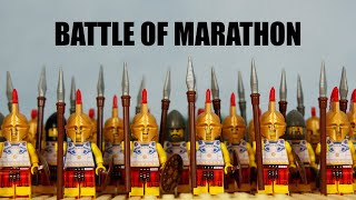 Battle of Marathon  Lego Hoplite Stopmotion  history brickfilm  The Origin of the Marathon Race [upl. by Ayouqat]