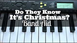 Do They Know Its Christmas  Band Aid  Easy Keyboard Tutorial With Notes [upl. by Minoru]