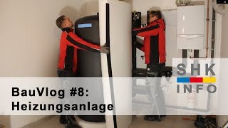 Installation Heizungsanlage  Bau Vlog 8 [upl. by Noryahs]