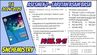 Pembahasan Soal PG Asesmen 1 Bab Asam Basa  Intan Pariwara [upl. by Nita]