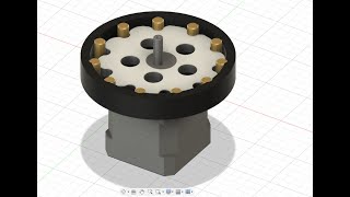 Modeling and Animating a Cycloidal Gearbox for Nema17 in Fusion 360 [upl. by Ameh]