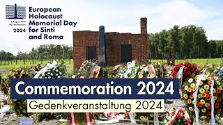 Commemoration on 2 August 2024  European Holocaust Memorial Day for Sinti and Roma [upl. by Velma]