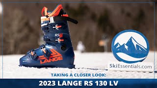 2023 Lange RS 130 LV Ski Boots Short Review with SkiEssentialscom [upl. by Sinegra]