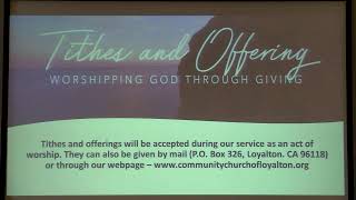 Loyalton Community church worship service Dec 3 2023 [upl. by Hillery]