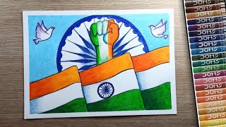 Independence Day Drawing❤️ Azadi ka Amrit Mahotsav Drawing Independence Day Drawing Easy [upl. by Far163]