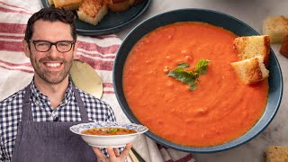 Rich and Creamy Tomato Soup Recipe  SO Easy [upl. by Noryahs662]