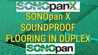 SONOpan X Soundproof Flooring in Duplex [upl. by Assenna]