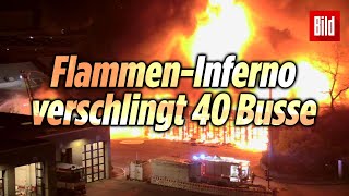 Feuer und Explosionen bei Großbrand in Düsseldorf [upl. by Lamb912]