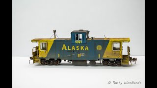 Detailing and weathering True Line Trains Alaska Railroad caboose 1091 [upl. by Moritz268]