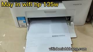 Cài đặt driver wifi máy in hp laser jet 135w [upl. by Desdamona]