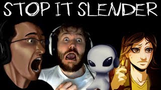 Stop It Slender w Minx Markiplier amp Raedwulf [upl. by Ailerua654]