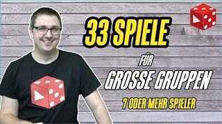 33 Spiele für große Gruppen 7 oder mehr Spieler  Strategie  Party  Deduktion [upl. by Squier629]