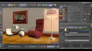 Interior Scene Tutorial Cinema 4D [upl. by Washburn]