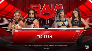 Ronda Rousey amp Baszler VS Chance amp Carter Raw Episode 2 Part 4 [upl. by Yalc]