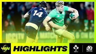 2024 U6N20  HIGHLIGHTS  IRELAND V SCOTLAND [upl. by Egdirdle]