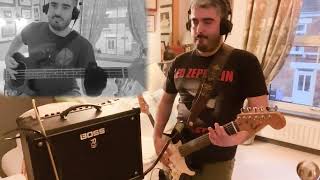 The Immigrant Song by Led Zeppelin Guitar and Bass Cover [upl. by Eiznekam]