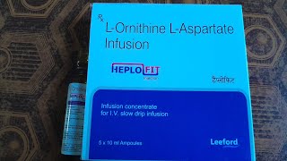 Heplofit Injection Review in Hindi L Ornithin L Aspartate Infusion [upl. by Falzetta223]