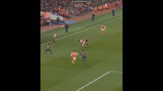 Theo Walcott goal vs Bayern Munich Champions League 732017 [upl. by Ahsinirt]