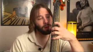 Bass G Flat Major Scale on Upright [upl. by Apurk]