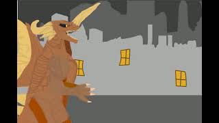 Mothra leos death godzilla  dc2 animation [upl. by Reinal]