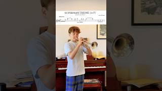 Levi Farrar plays Superman 🎺🦸‍♂️🎺 leadtrumpet jazztrumpet trumpet viralvideo jazz superman [upl. by Meeka]