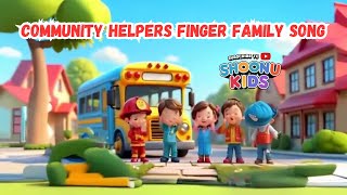 Community Helpers Finger Family Song 2024  Fun Educational Nursery Rhymes for Kids [upl. by Atsirk]