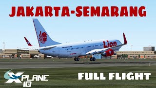 JAKARTA TO SEMARANG XPLANE 10 MOBILE INDONESIA FULL FLIGHT B737800NG [upl. by Rosalinde696]