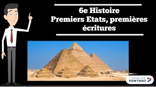 6e Histoire  Premiers Etats premières écritures [upl. by Yelac]