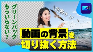 【背景透過】動画の背景を切り抜く方法 ワンタップで誰でもできる方法を解説！【スマホ動画編集】 [upl. by Yblok262]