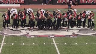 UGA  Red Coats Drumline  Fulton County Marching Band Exhibition Sept 21 2024 [upl. by Elacsap]