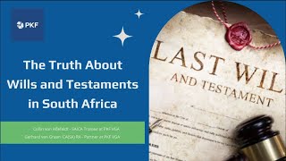 The Truth About Wills and Testaments in South Africa [upl. by Ezequiel]