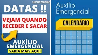 CALENDÁRIO DE PAGAMENTO DO AUXÍLIO EMERGENCIAL [upl. by Durr]